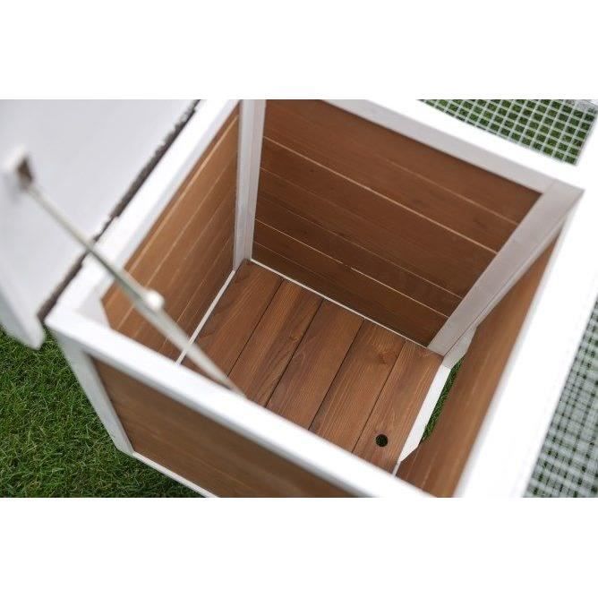 KERBL - Enclos d'extérieur petits animaux -  132 x 102 x 59 cm - Maison intégrée - Grillage