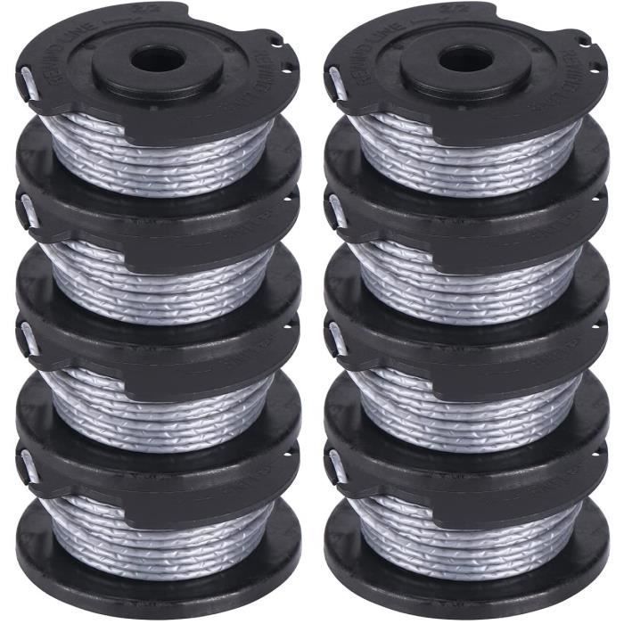 Paquete de 8 carretes de hilo de repuesto para desbrozadora Bosch Art 23 26 SL de 4 m x 1,65 mm [530]