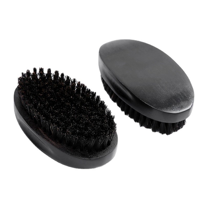 1pcs Natural Boar Bristle Beard Brush for Men Wooden Facial Hair Brush Mustache Comb Male Face Grooming Styling Shaping Combs