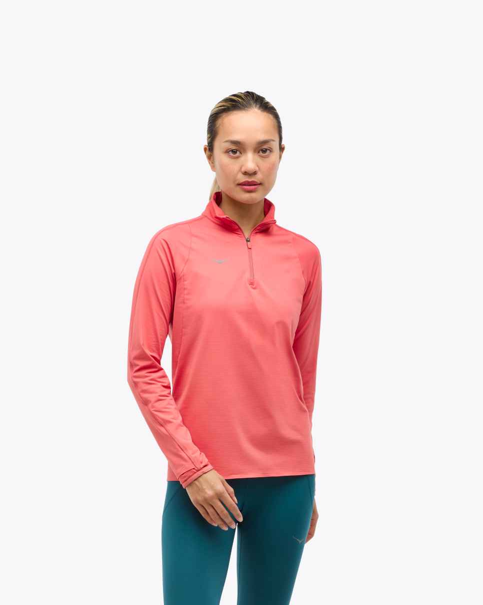 HOKA GlideTech Fermoar cu un sfert, Grapefruit