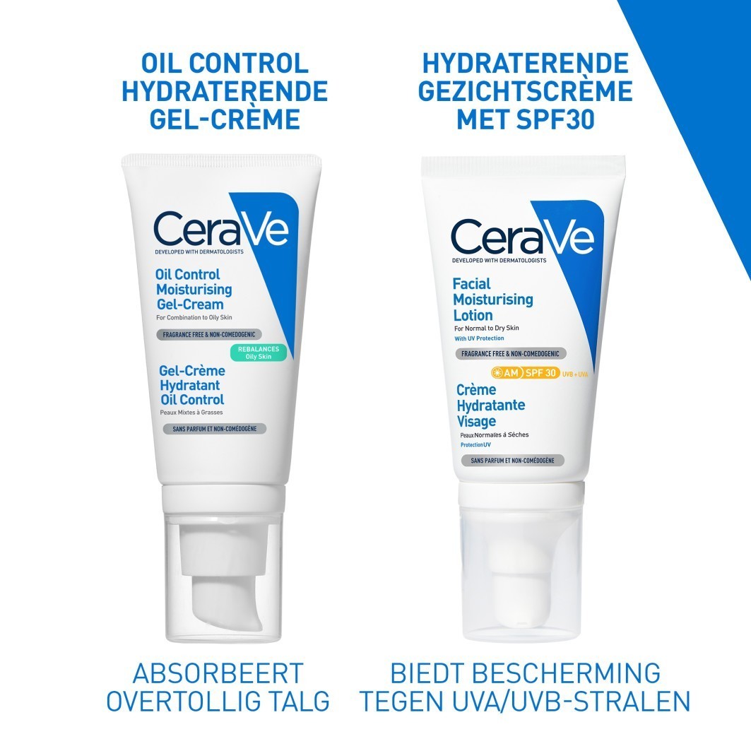 CeraVe krema za lice, hidratantna gel-krema za regulaciju masnoće - 52 ml