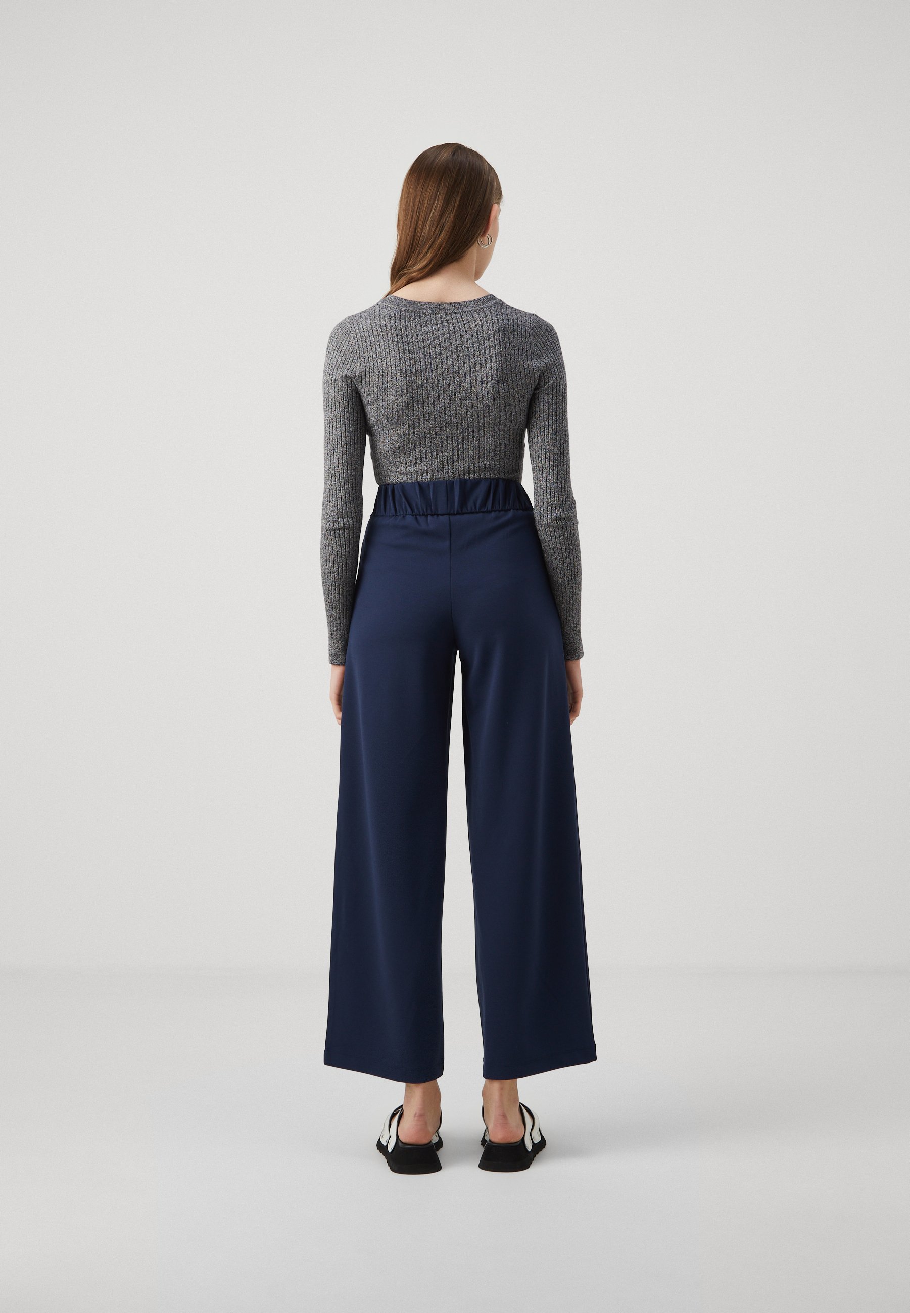 JDY JDYGEGGO LIFE NEW LONG NOOS - Broek - zwarte iris/zwart