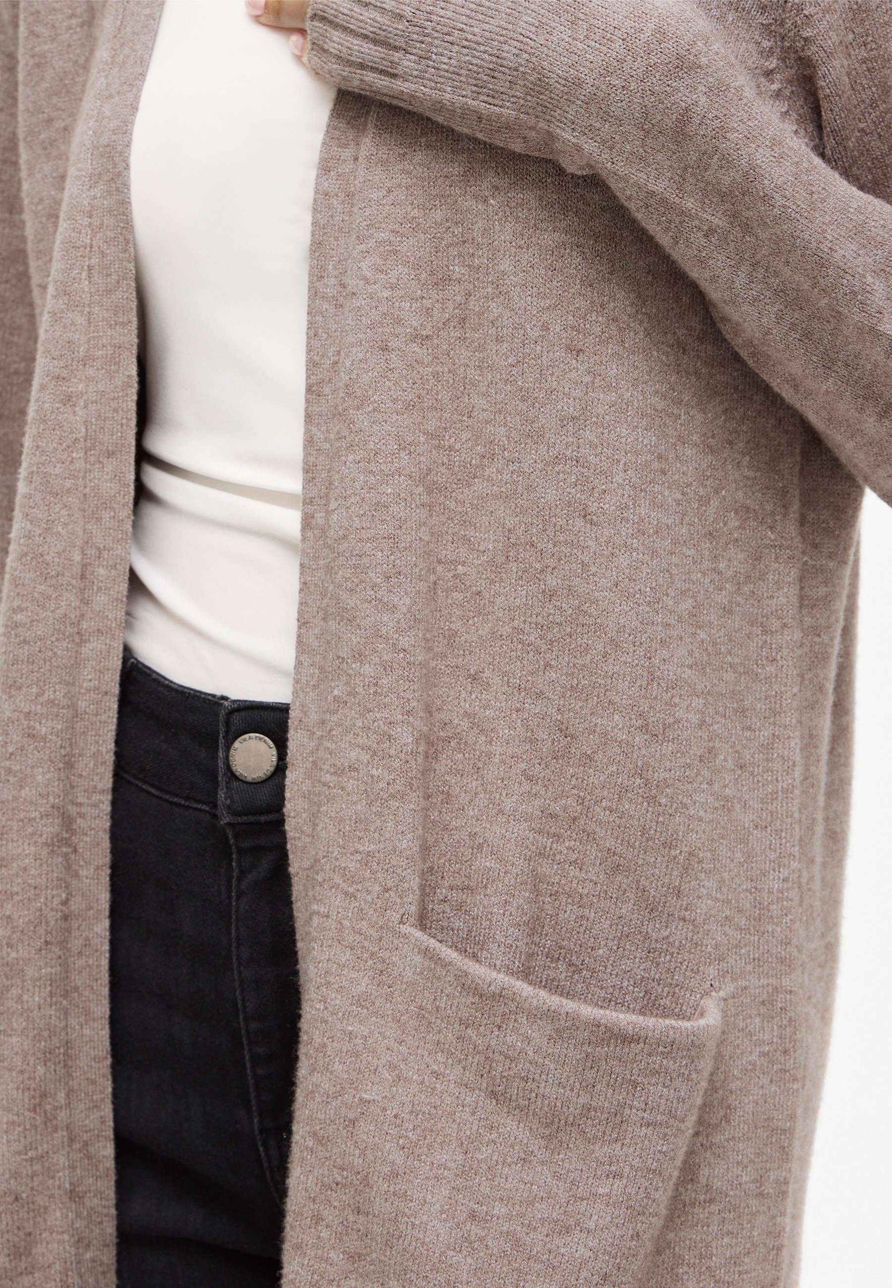 CARDIGAN LUNGO VILA VIRIL - Cardigan - marrone
