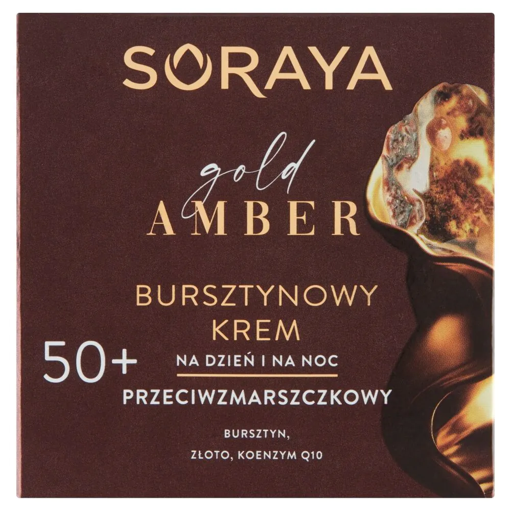 Soraya Gold Amber Bursztynowy krem przeciwzmarszczkowy na dzień i na noc 50+