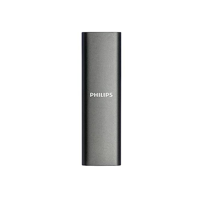 SSD portatile Philips - 250 GB - Ultra sottile - USB-C - Alluminio