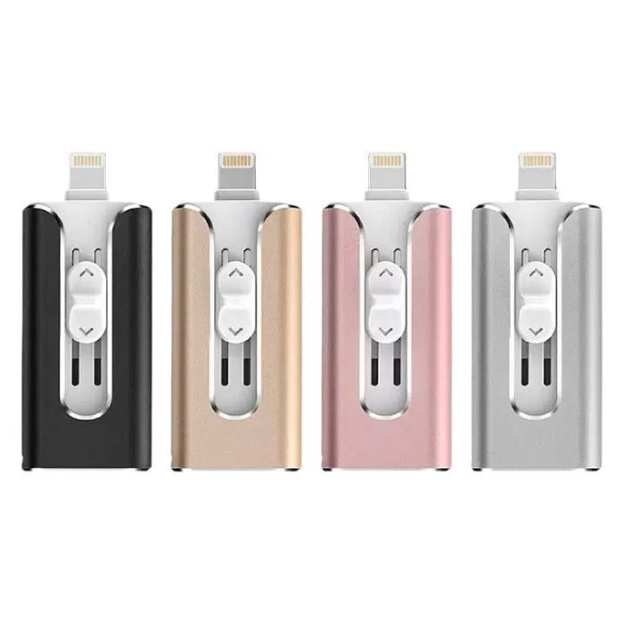 PASHASHOP 512 GB USB 3.0-Stick, kompatibel mit iPhone/iPad/Android/Mac – Grau