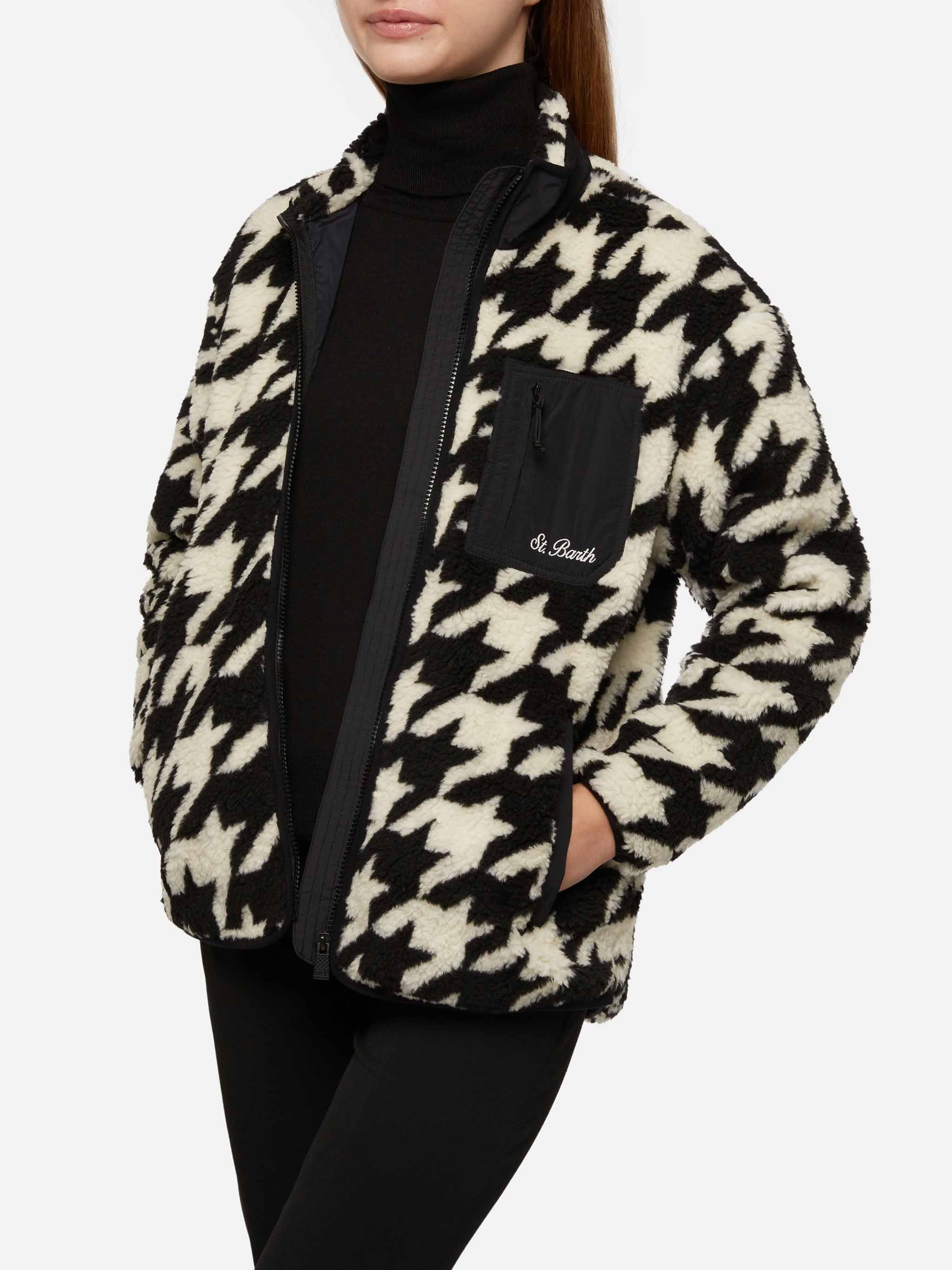 Veste polaire Teddy Keystone à motif pied-de-poule