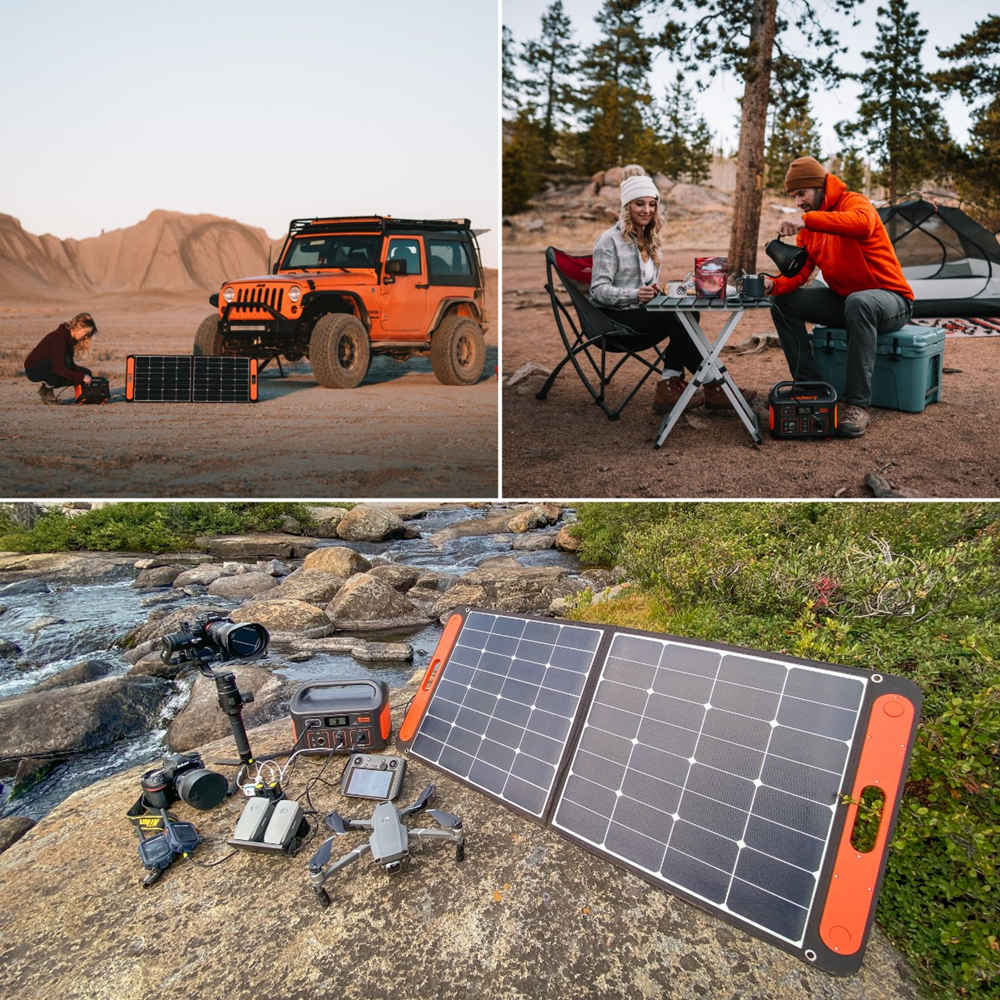 Gerador solar Jackery 500 (Jackery 500 + SolarSaga 100W)
