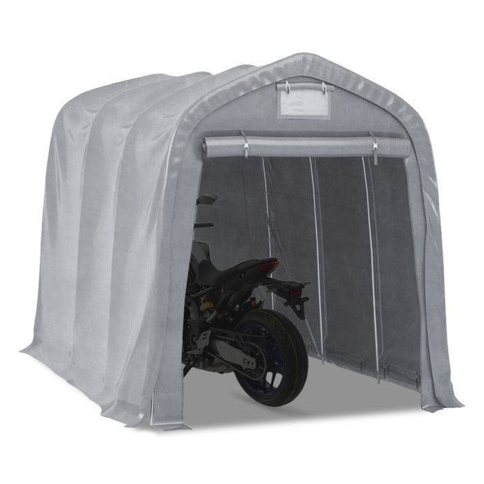 Garage tente moto - Motorguard MG2 - 1,6x2,4m - Acier galvanisé - Bâche PE 260g/m² gris
