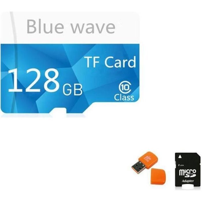 Tarjeta de memoria Micro SD - GAAK - 128 GB - Clase 10 - Alta capacidad - Multifuncional