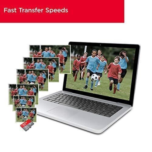SanDisk Carte Mémoire microSDXC Ultra 128 Go + Adaptateur SD. Vitesse de Lecture Allant jusqu'à 120MB/S, Classe 10, U1, homologuée