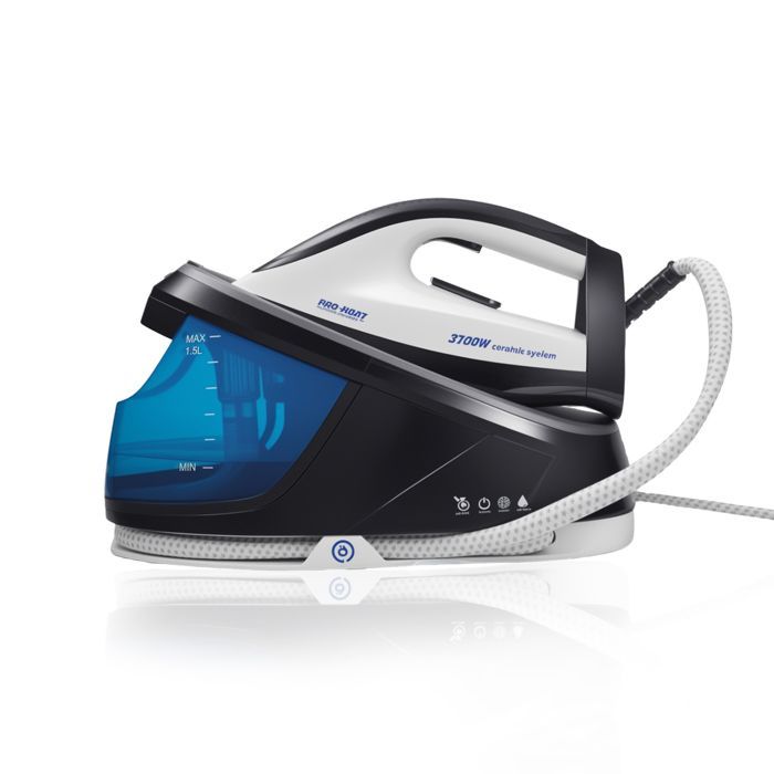 Fer à repasser - Centrale Vapeur - Technologie DeTempérature Intelligente - 3100W - 1.5L Defroisseur Vetement - Bleu
