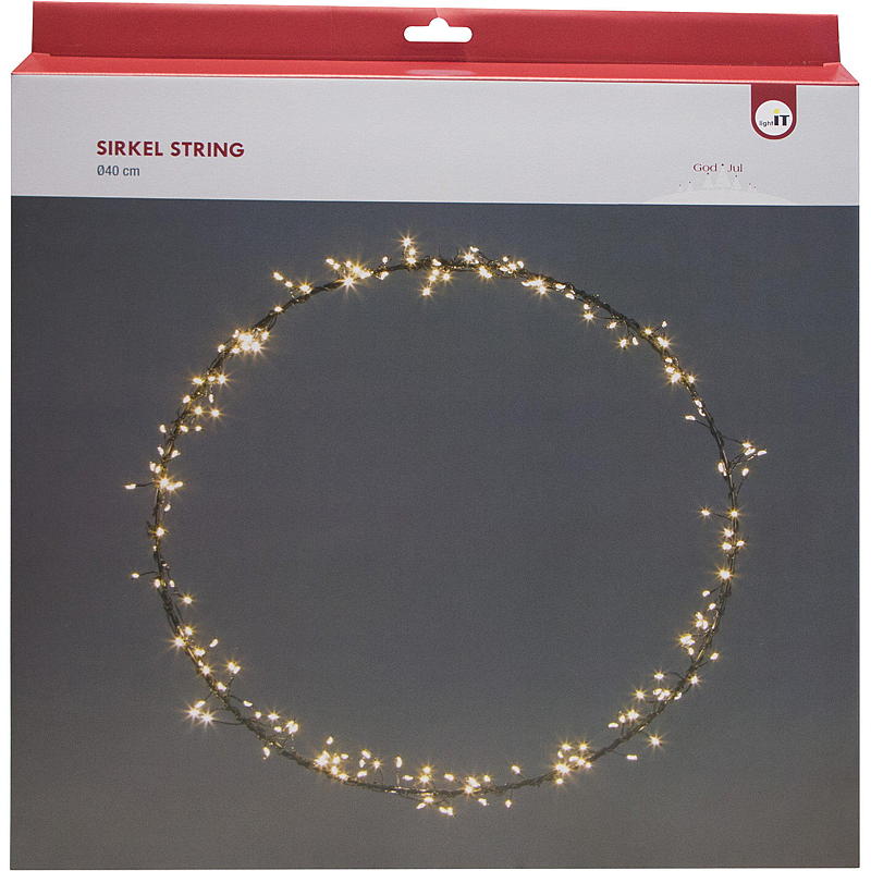 Hem Ljusslinga cirkel 40 cm 200 LED