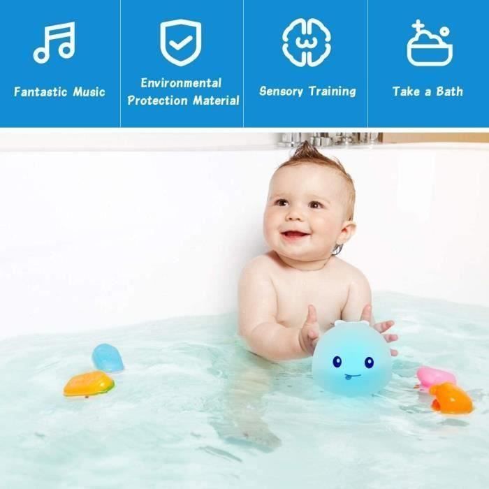Bath Toys - Electric Whale Induction - 2 in 1 - LED Lights