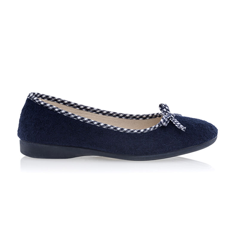 Blaue Damenpantoffeln