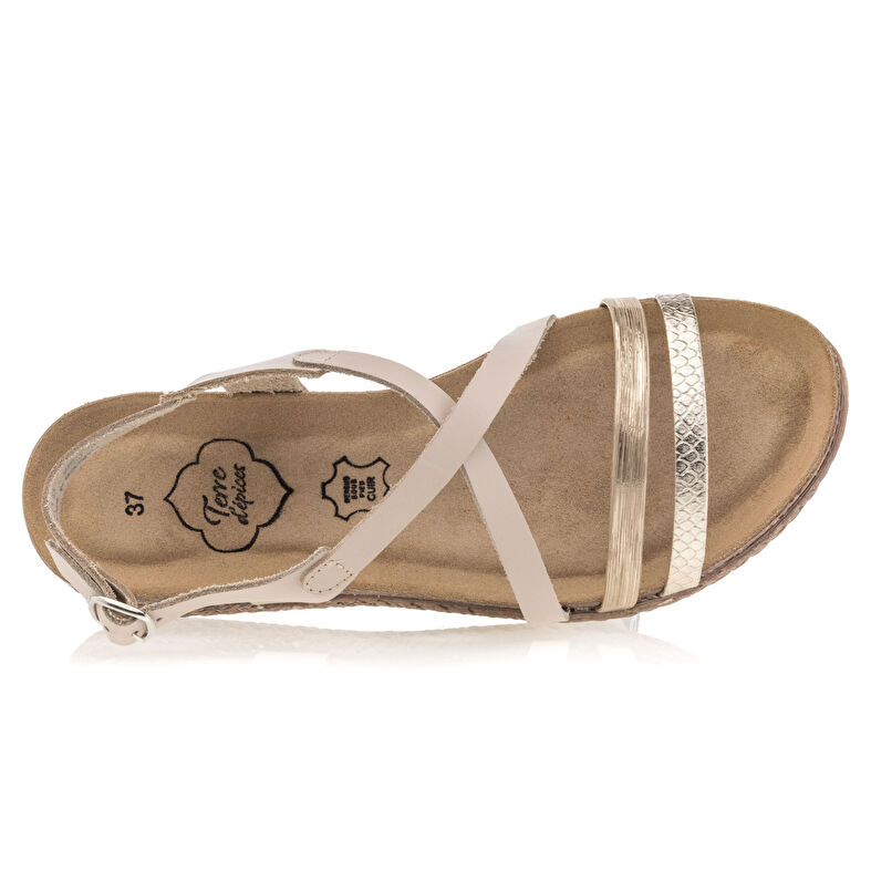 Sandales / nu-pieds Femme Beige