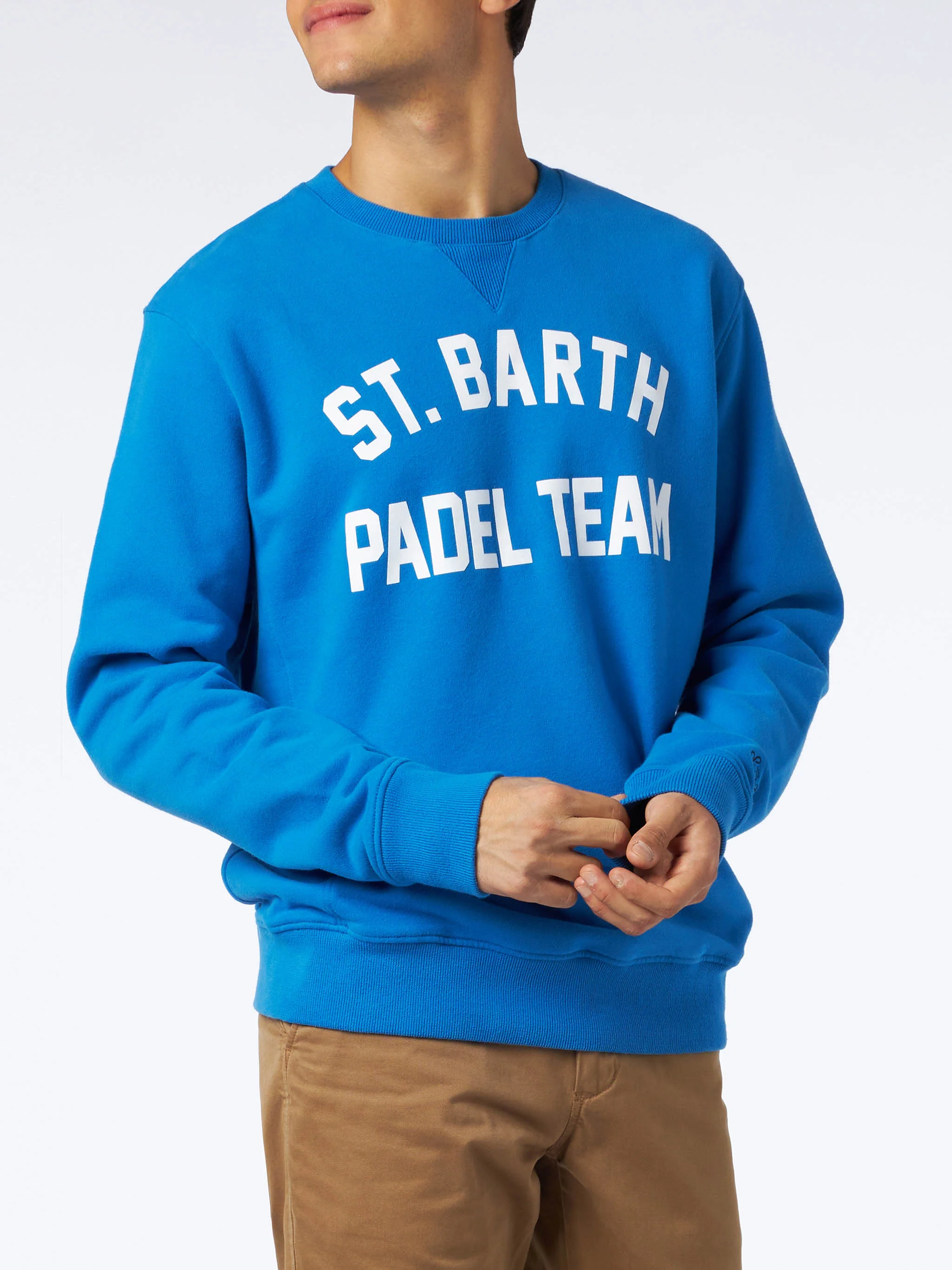 Katoenen sweatshirt met opdruk van het St. Barth Padel Team.