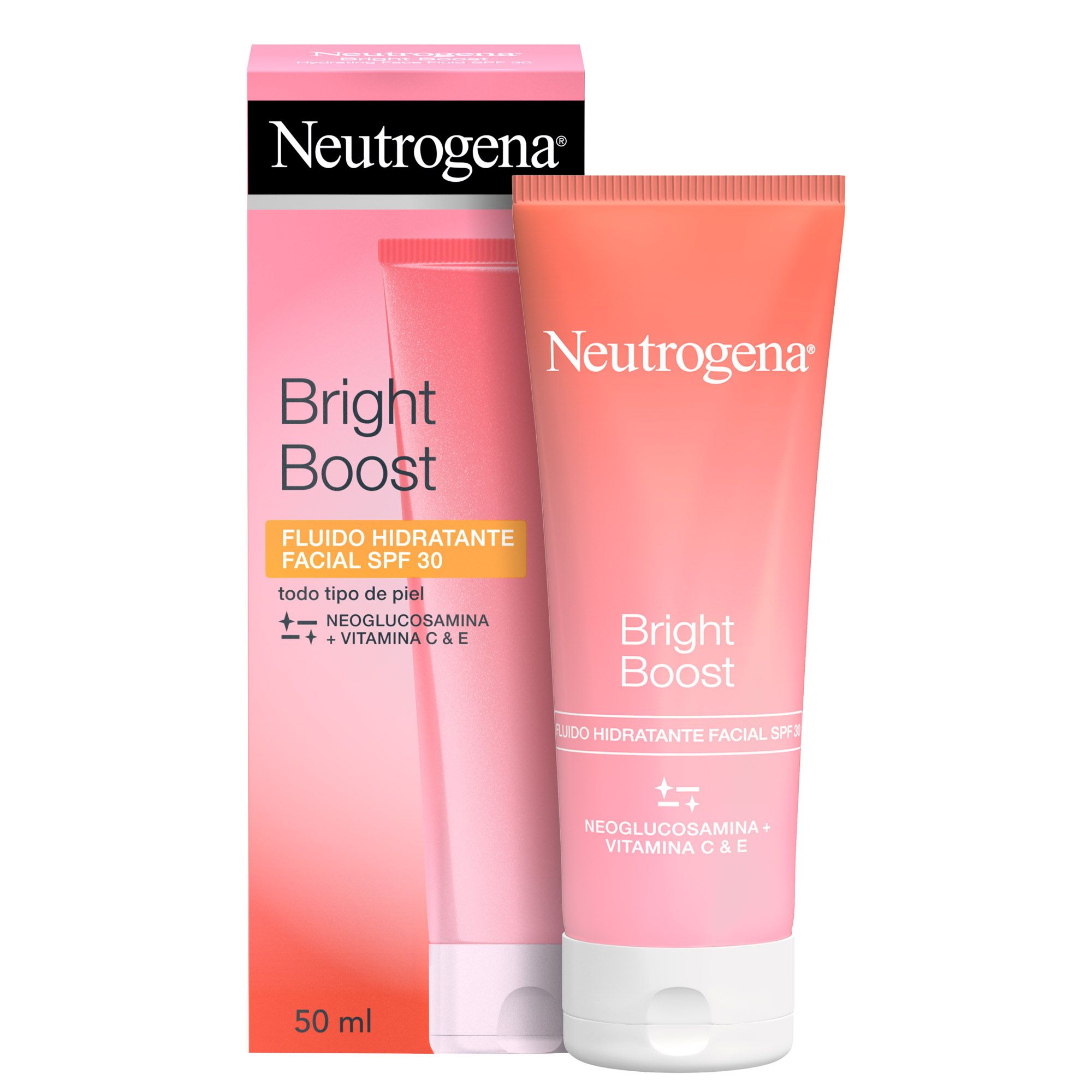 Bright Boost mitrinošais fluīdais sejas krēms SPF30 Sejas mitrinātāji no aptiekas