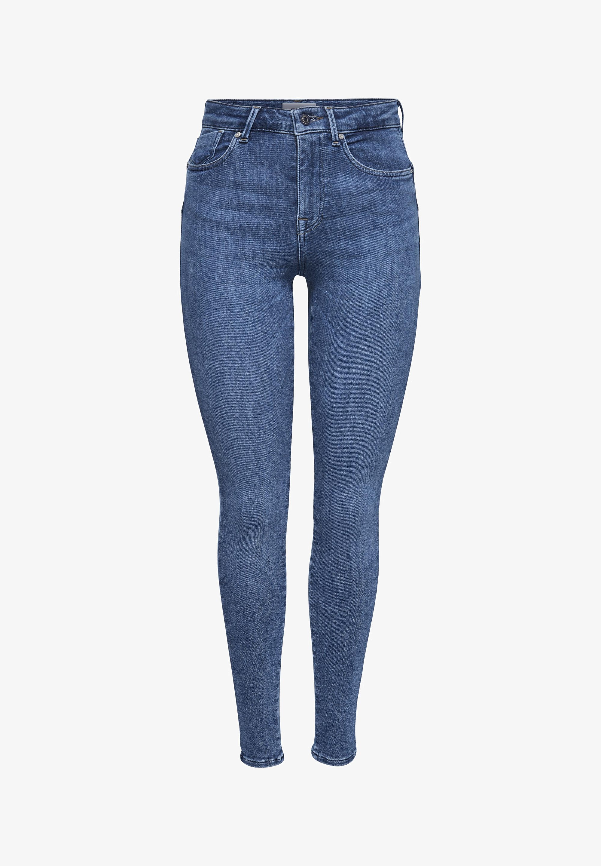 SOLO SU LPOWER MID PUSH UP - Jeans Skinny Fit - denim azzurro