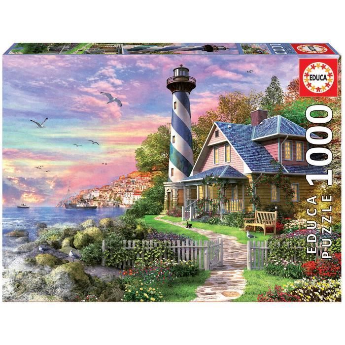 Puzzle Paesaggio e Natura - EDUCA - Faro di Rock Bay - 1000 pezzi - Per adulti