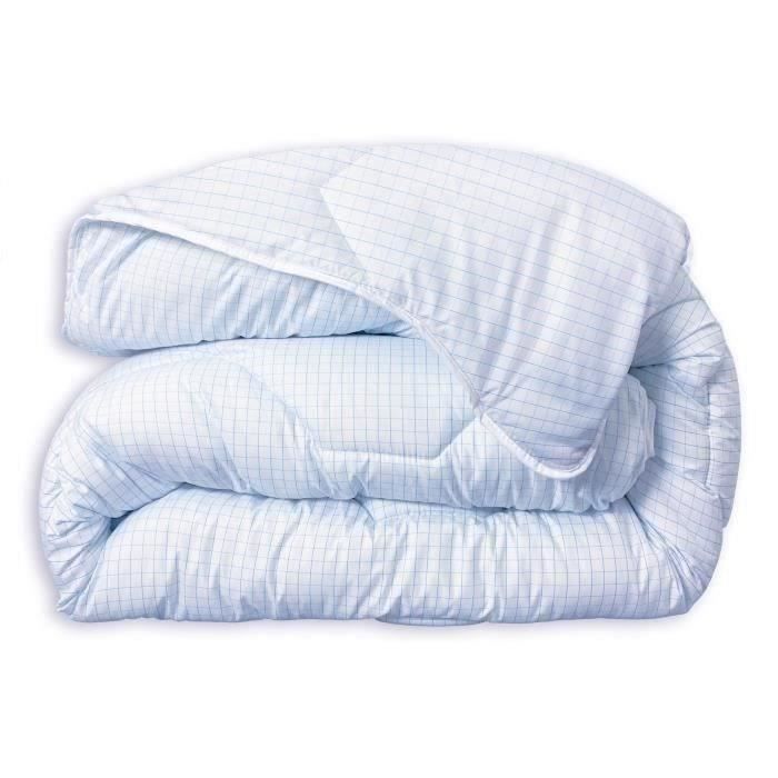 Edredón DODO de peso medio 300 g/m² 240 x 260 cm - Resistente a chinches y ácaros del polvo - Blanco - Fabricado en Francia