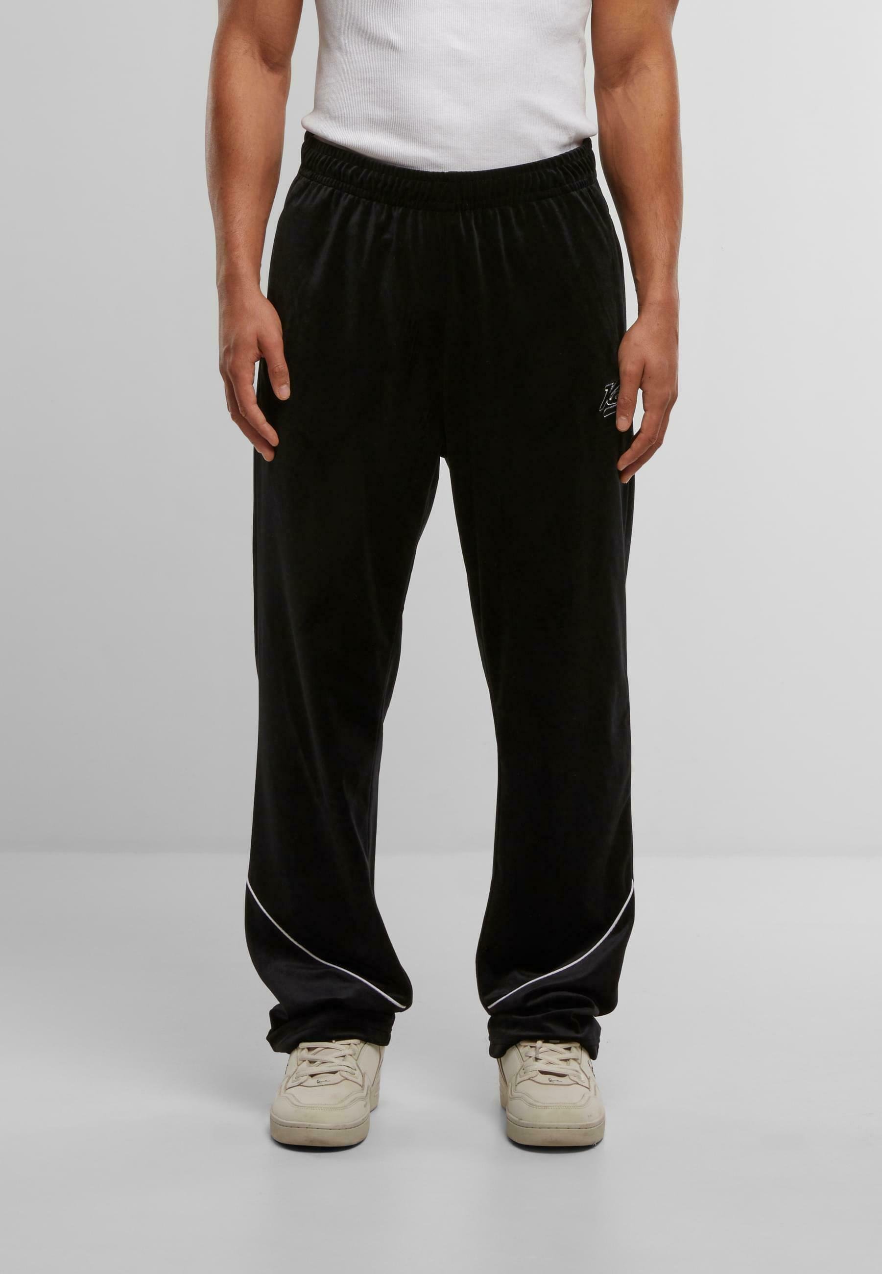 Karl Kani VARSITY - Pantaloni della tuta - nero bianco