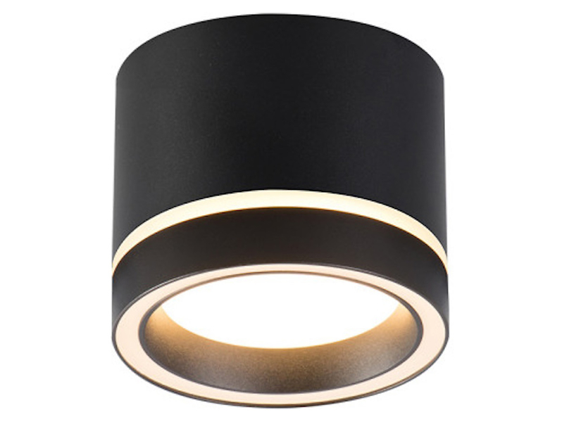 Lampa natynkowa Kendal 8,5 cm metalowa czarna