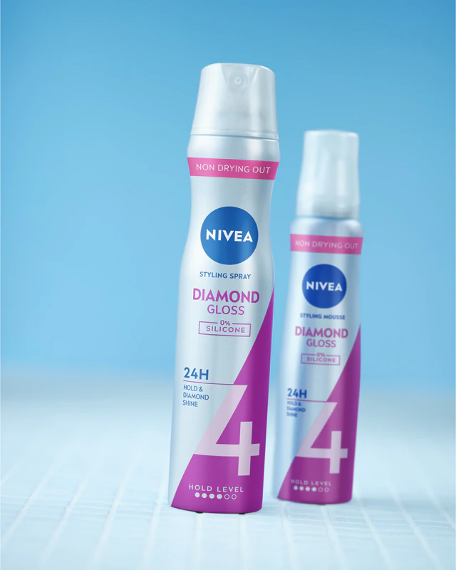 Mousse capilar NIVEA Diamond Gloss