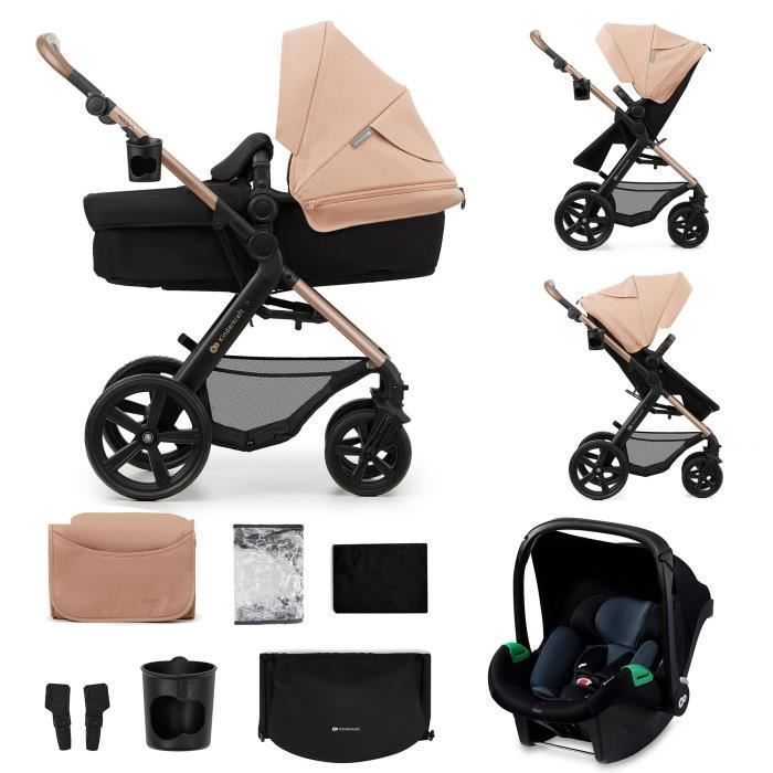 Passeggino Kinderkraft MOOV 2 3 in 1, beige sabbia