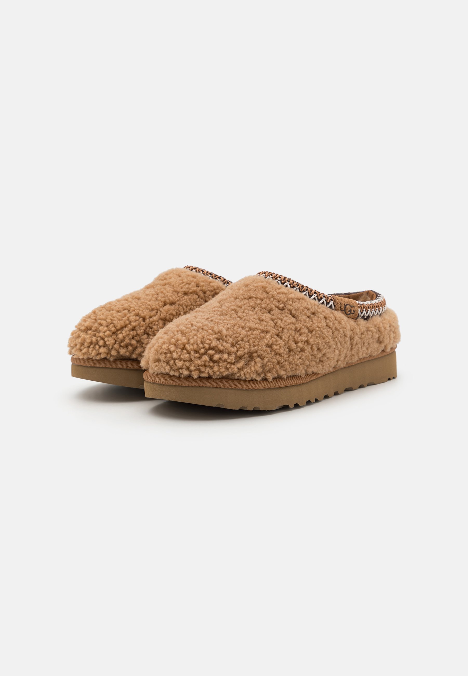 UGG TASMAN MAXI CURLY - Kapcie - kasztanowe
