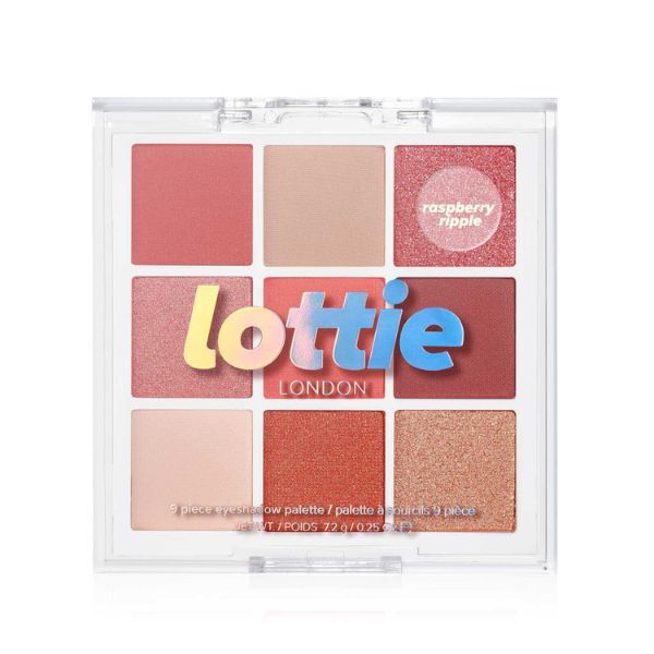 Lottie London vegāniskā rozā acu ēnu palete 