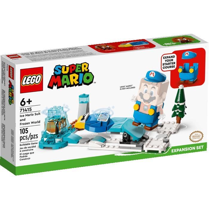LEGO super mario 71415 Ensemble d'extension Costume de Mario de glace et monde glacé Cadeaux Jouets Objets de collection 6+