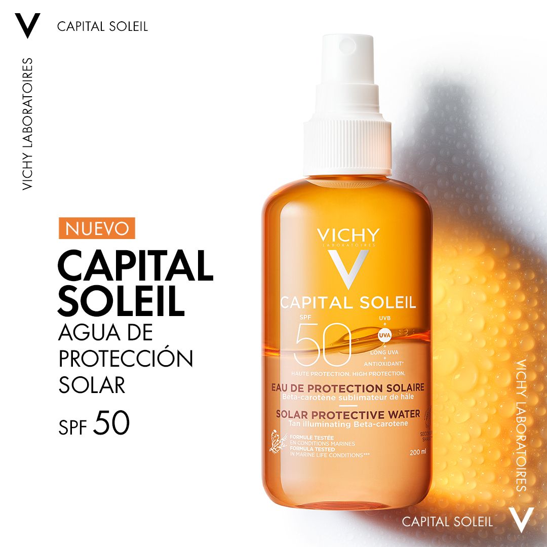 Capital Soleil sončna voda SPF50 Sončna krema iz lekarne