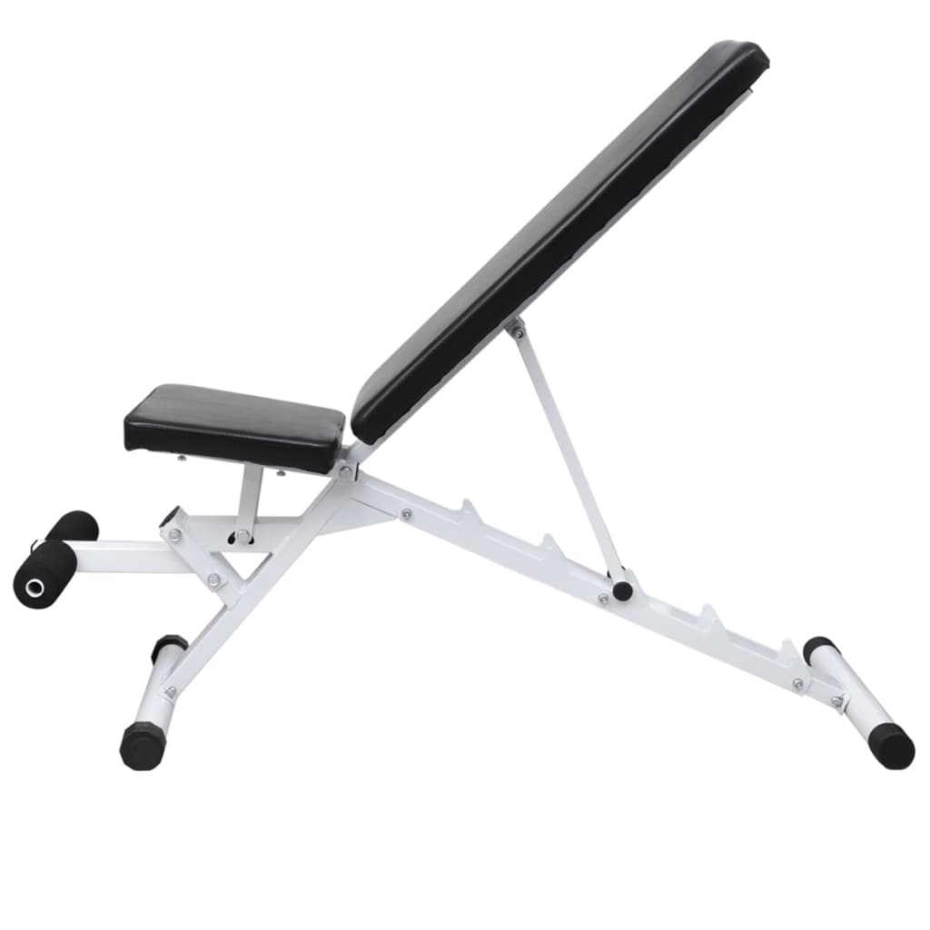  Vidaxl Trainingsbank mit Gewichtsset und Kurzhanteln 60,5 kg