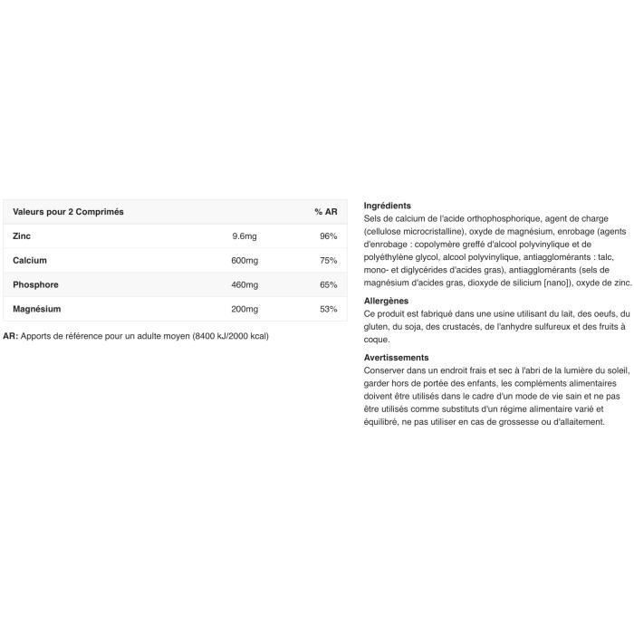 Calcium BioTech USA - Calcium-Zink-Magnesium - 100 Tabletten