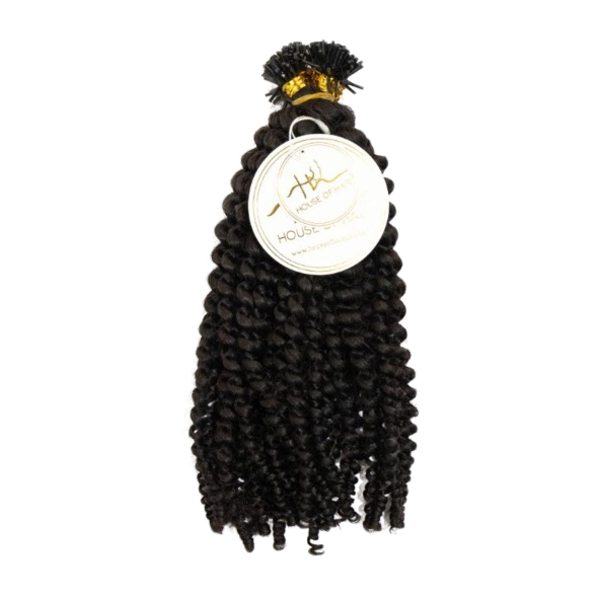 House Of Hair UK Mechas Curvas Apertadas Ébano com Ponta em I 22