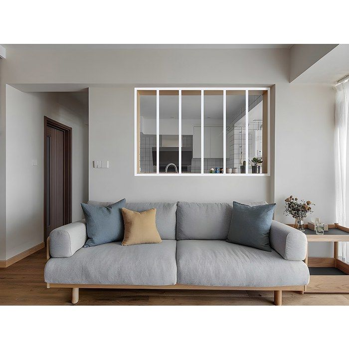 Tettoia in vetro stile officina in alluminio verniciato a polvere - 180x105 cm - Bianco - BAYVIEW