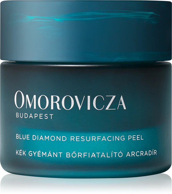 Omorovicza Blue Diamond Resurfacing Peel, een peeling die de gevoelige huid oplicht.