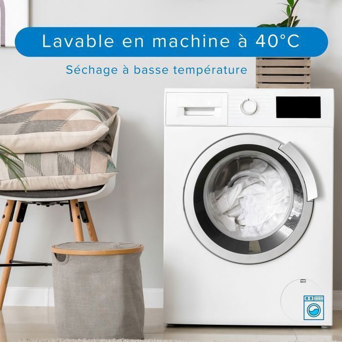 Set matrimoniale – 2 piumini 140x200 cm Blue Moon - Bianco + 2 cuscini 60x60 - Prodotto in Belgio