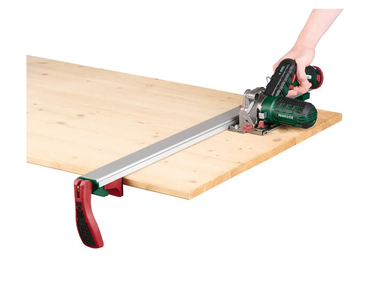 Trilho PARKSIDE® com costura overlock e guia PSS A1