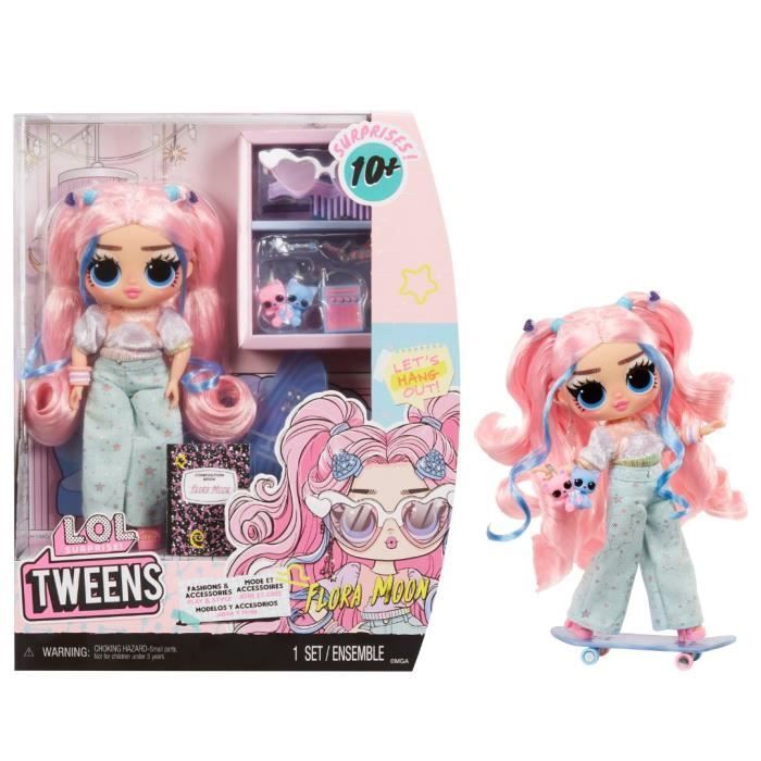 LOL Surprise Tweens - 24cm Articulated Fashion Doll - Flora Moon - 2 Outfits and Several Accessories - Ages 4+
