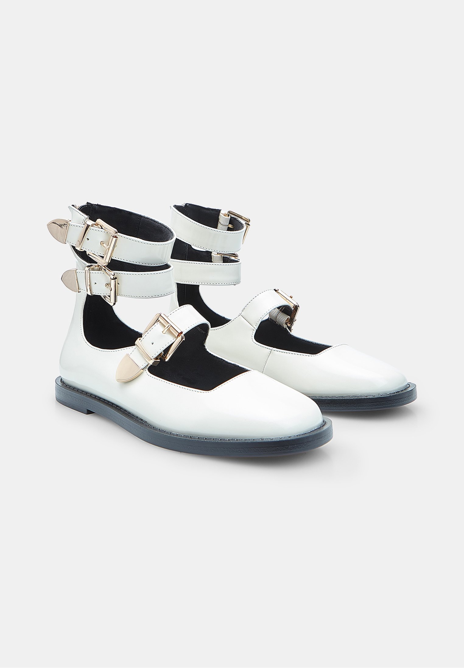 Ballerines à bride cheville Bata MARY JANE LABEL - blanches