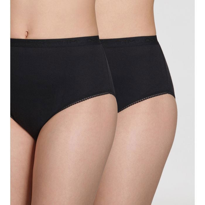 Paquete de 2 bragas maxi de algodón puro