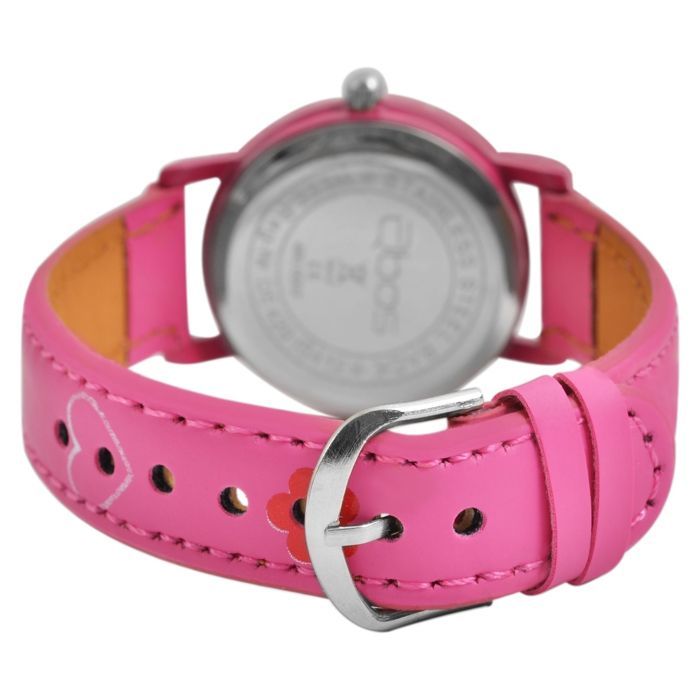 Montre enfant - QBOS - Luca - Rose - Boîtier 28 mm - Mouvement quartz