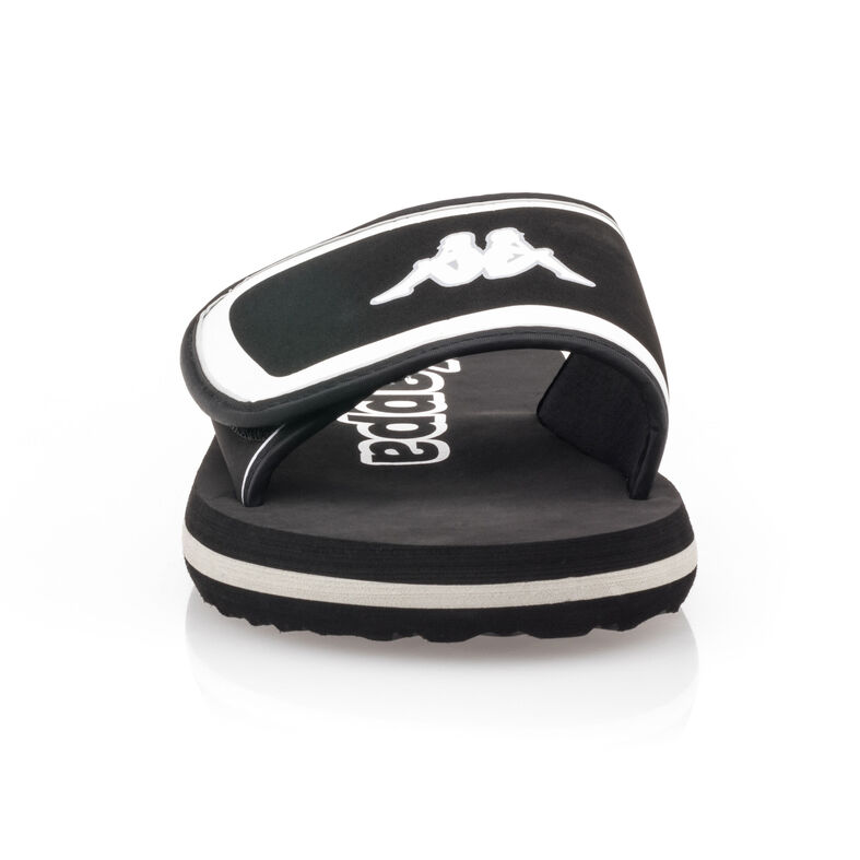 Férfi fekete flip-flop papucsok / tanga szandálok