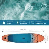 Paddle Gonflable - W WATTSUP - F11 - 335 cm - 81 cm - 15 cm - 150 kg