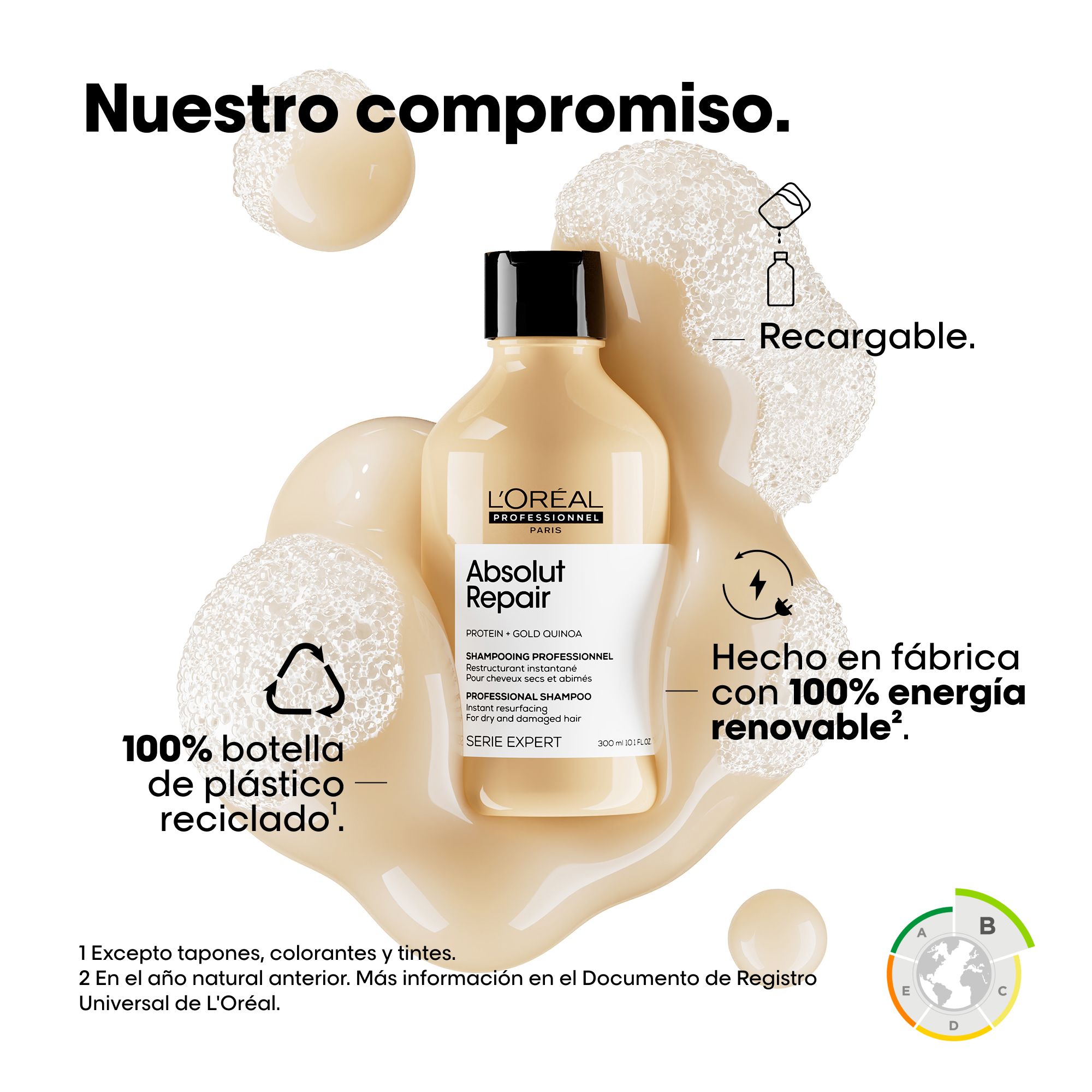 Serie Expert Absolut Repair шампон, допуна Салонски шампони