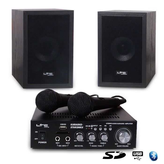 Kinderkaraokepakket: 2x50W STAR2MKII + 2 SUNMAGIC RGB