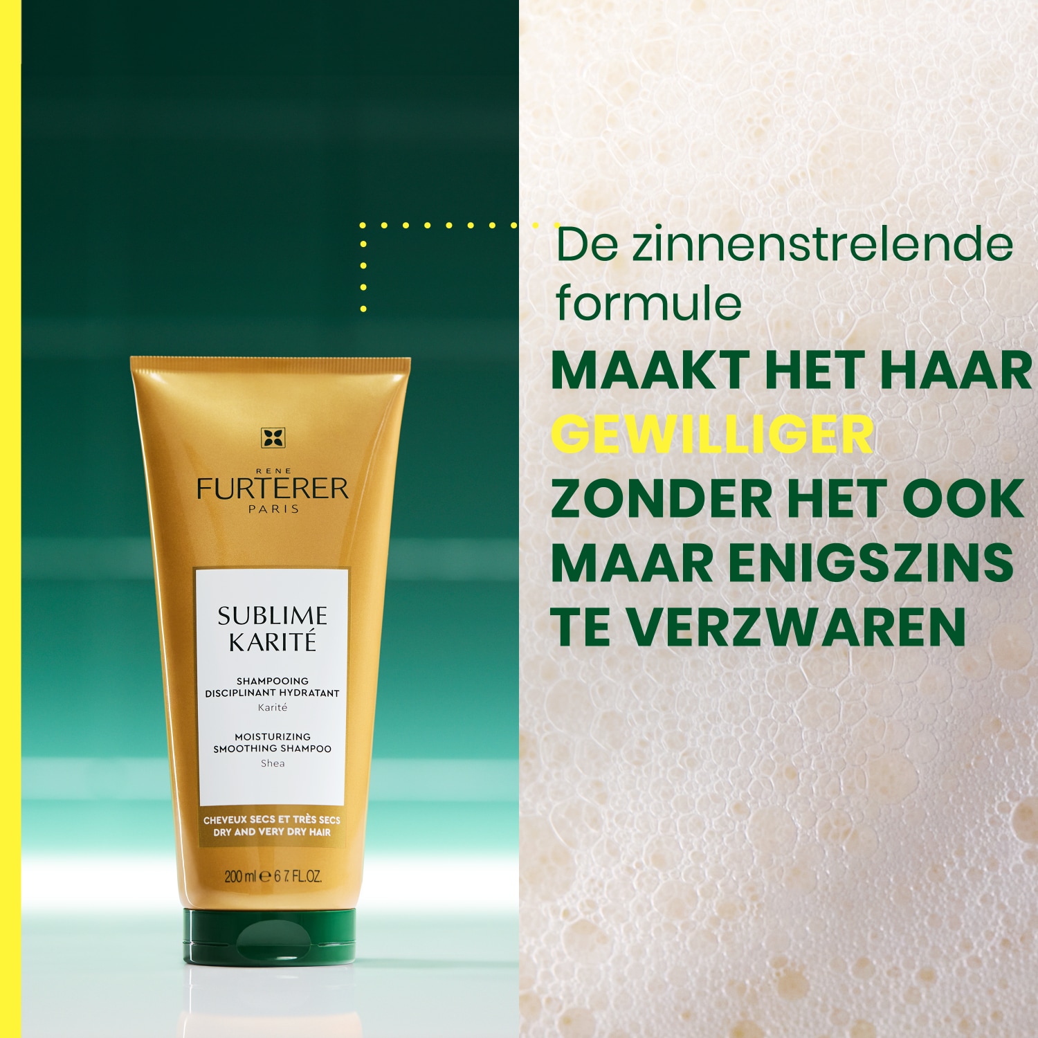 René Furterer Sublime Shea Butter Nawilżający i Wygładzający Szampon - 200 ml