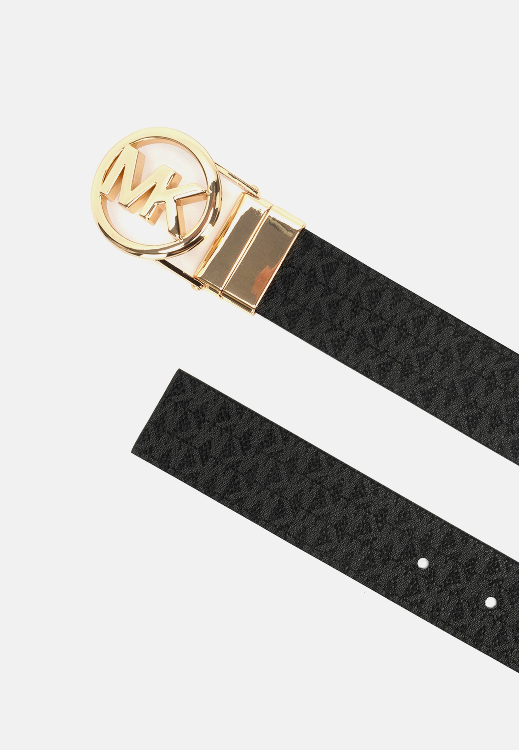 MICHAEL Michael Kors LOGO BELT - Öv - fekete arany